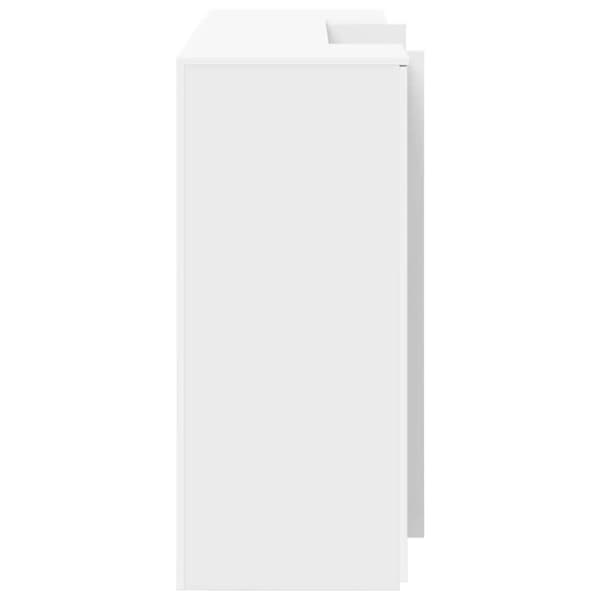 Receptionsdisk vit 180x50x103,5 cm konstruerat trä