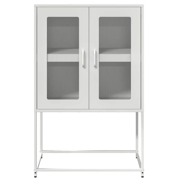 Högbord vit 68x39x107 cm stål