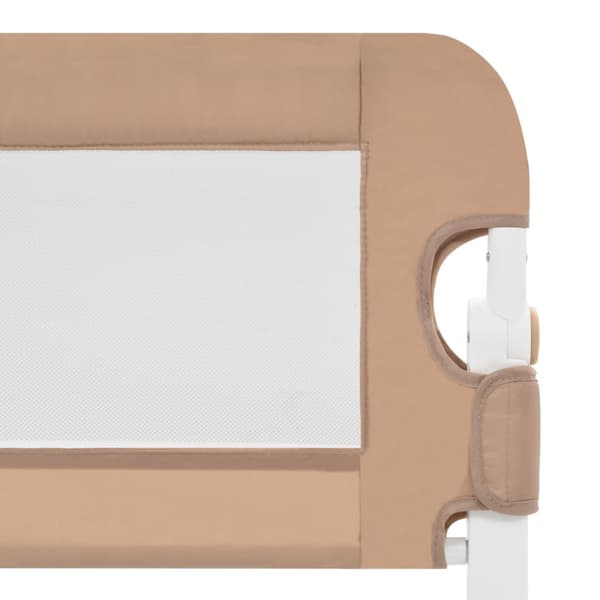 Sängskena för barn taupe 180x42 cm polyester