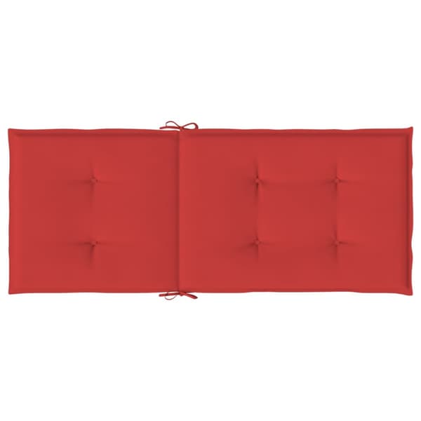 Stolsdynor 2 st röd 120x50x3 cm tyg