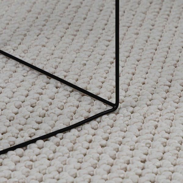 Områdesmattor Rektangulär LUGO Kräm 280 x 200 cm Polyester