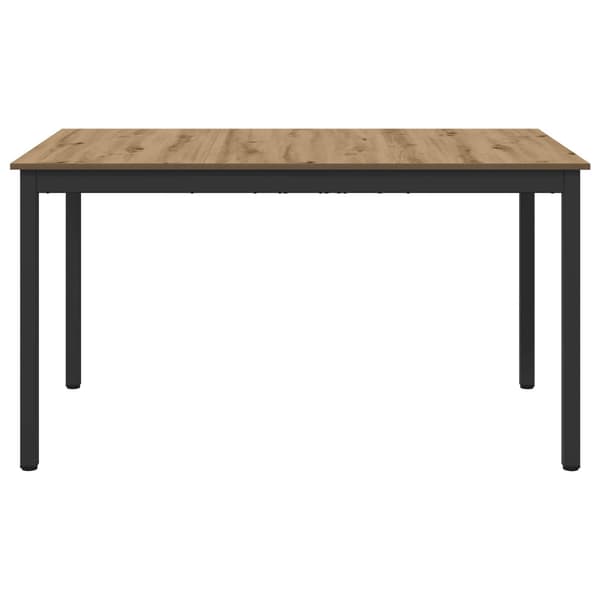 Matbord 140 x 80 x 75 cm METALL Rektangulär