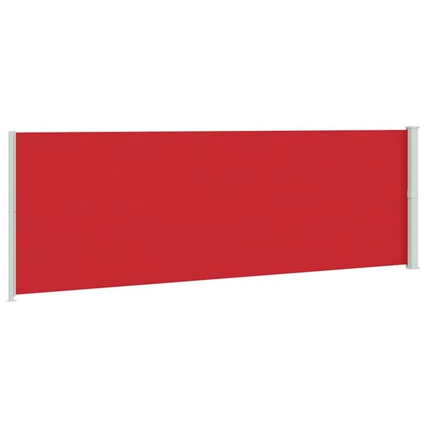 Infällbar sidomarkis 200x600 cm röd