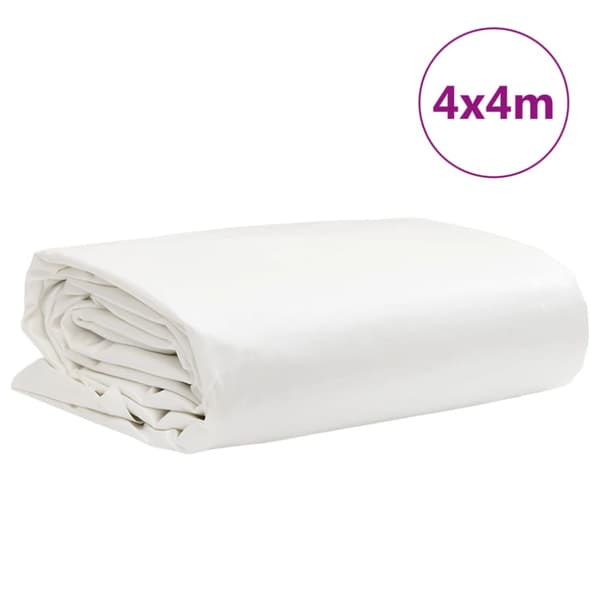 Presenning vit 4x4 m 650 g/m²