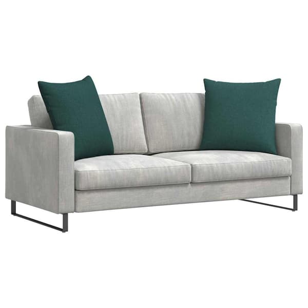 Sofakuddar 2 pcs Mörkgrön 80 x 80 cm tyg