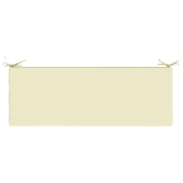 Bänk kudde SOEST 100% Polyester Gräddvit 120 x 40 x 5 cm