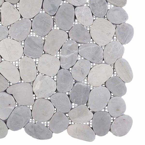 Pebble Tiles Grå 30 x 30 cm Flodsten