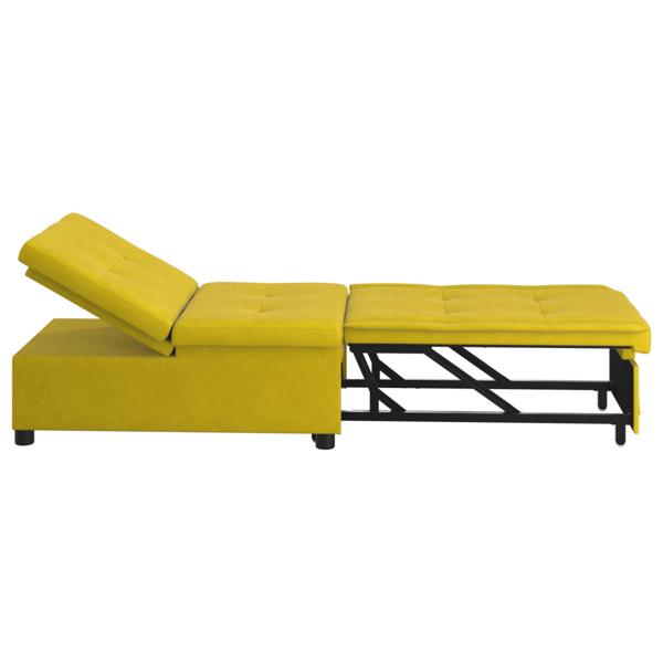Soffsäng Gul 194 x 67 x 82 cm Sammet