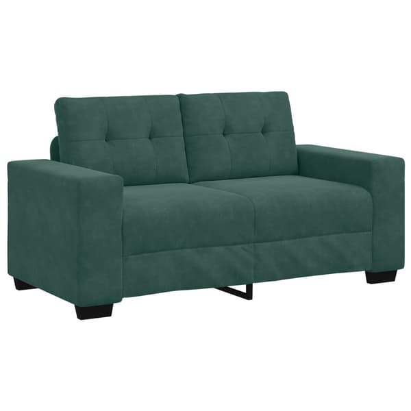 Tvåsitssoffa Mörkgrön 160 cm Sammet