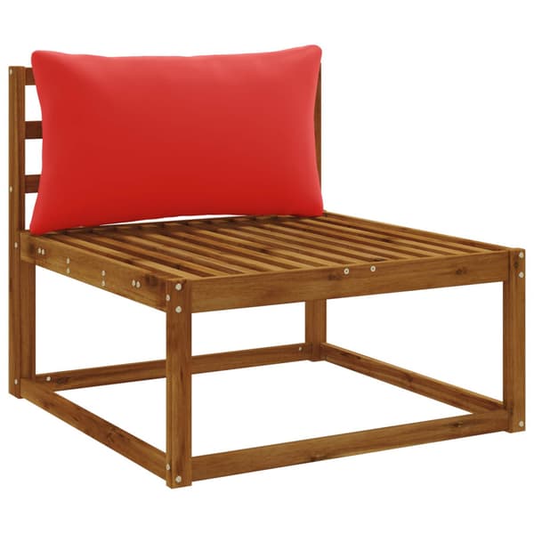 1-delad ryggkudde PUTTEN 100% Polyester Röd 70 x 40 x 15 cm