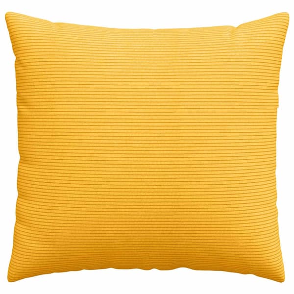 Sofakuddar 2 pcs Ljusgul 50 x 50 cm Kordread tyg