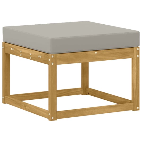 Utomhussoffset 4 pcs Vit och ljusgrå 189,5 x 122,5 x 73 cm
