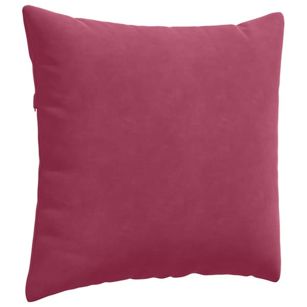 Sofakuddar 2 pcs Vinröd 45 x 45 cm Kordread tyg