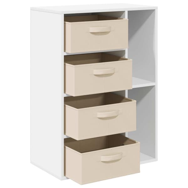 Sideboard med låda Vit 60 x 33,5 x 84 cm