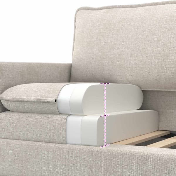 Soffa Gräddvit 156 x 81 x 87,5 cm Polyester