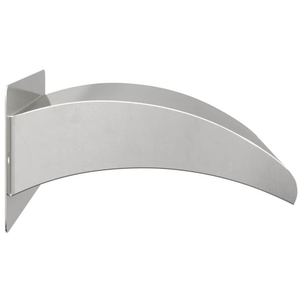 Poolvattenfall med LED Rostfritt Stål 304 30 x 9 x 26 cm Silver