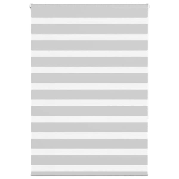 Rullgardin zebra ljusgrå 95x150 cm tyg bredd 90,9 cm polyester