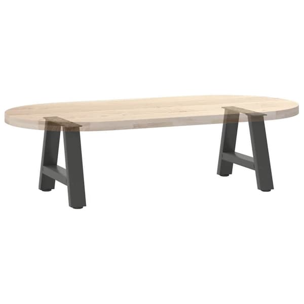 Soffbordsben A-formade 2 st antracit 40x(30-31) cm stål