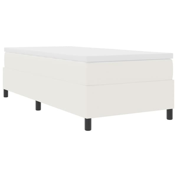 Plattform sängram Kräm 80 x 200 cm Kordread tyg