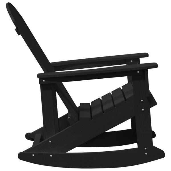 Adirondack Gungstolar 2 pcs Svart HDPE