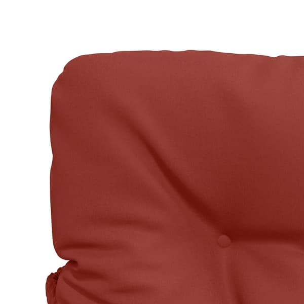2-delade Höga Ryggstolsdynor VIANEN 2 st 100% Polyester Röd