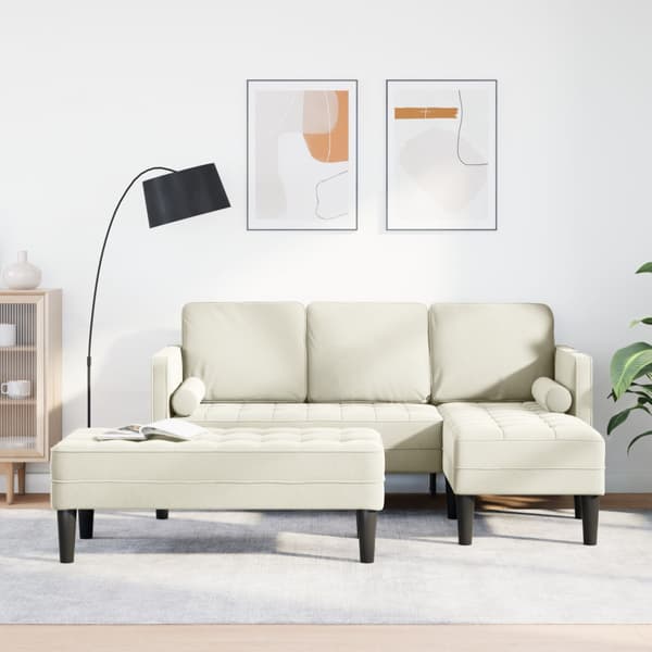 Soffset 2 st Kräm Polyester
