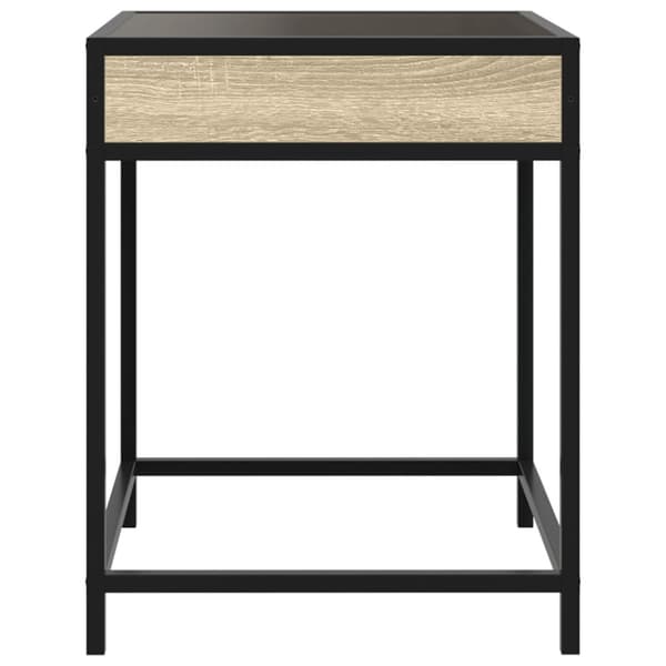 Soffbord med Infinity LEDs sonoma-ek 40x40x51 cm