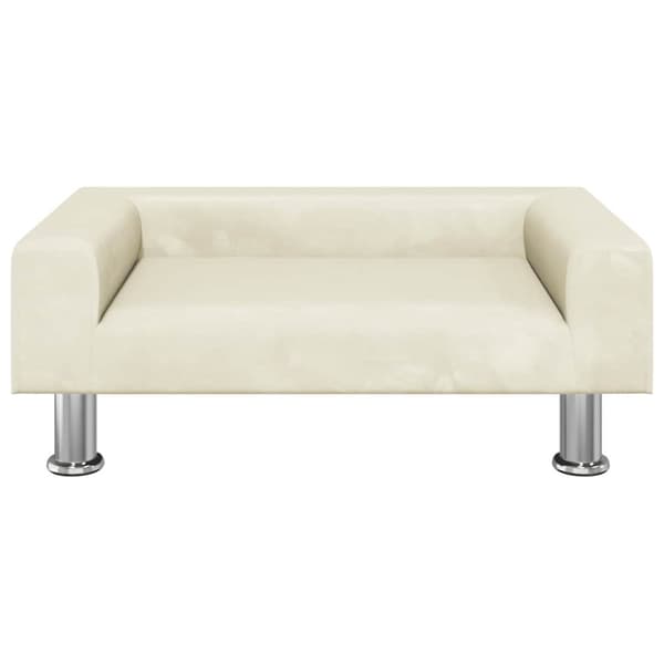 Barnsoffa gräddvit 70x45x26,5 cm sammet