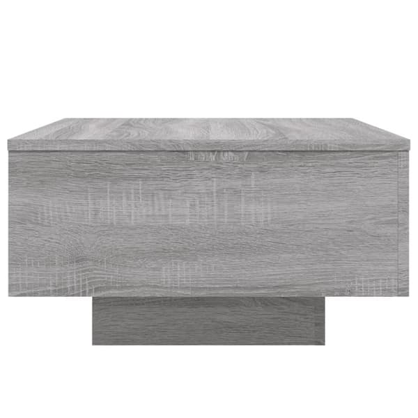 Soffbord grå 55x55x31 cm konstruerat trä