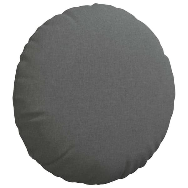 Sittkuddar 2 pcs Mörkgrå Ø50 x 19 cm tyg