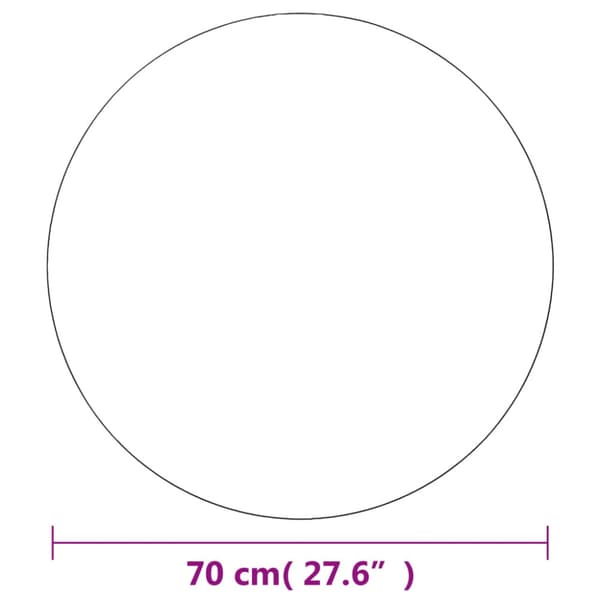 Väggspeglar 2 st 70 cm rund glas