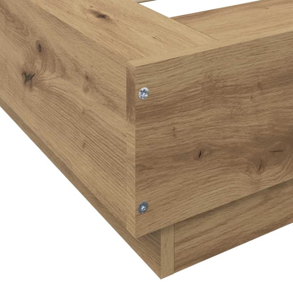 Golvsängsram Artisan-ek 80 x 210 cm Konstruerat trä