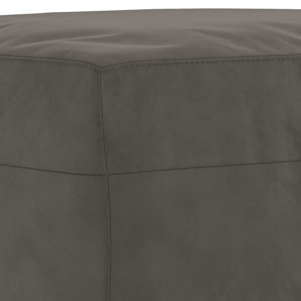 Fotpall mörkgrå 60x50x41 cm sammet