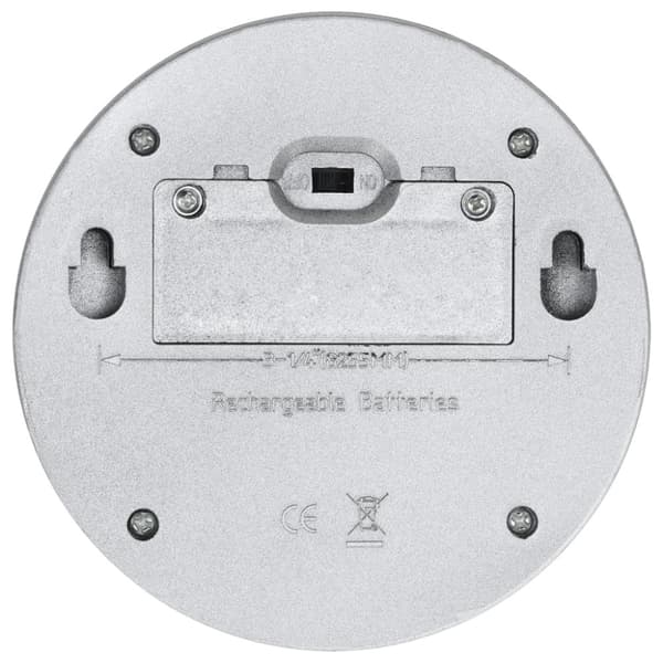 Sollampa vägg LED set 12 st rund silver