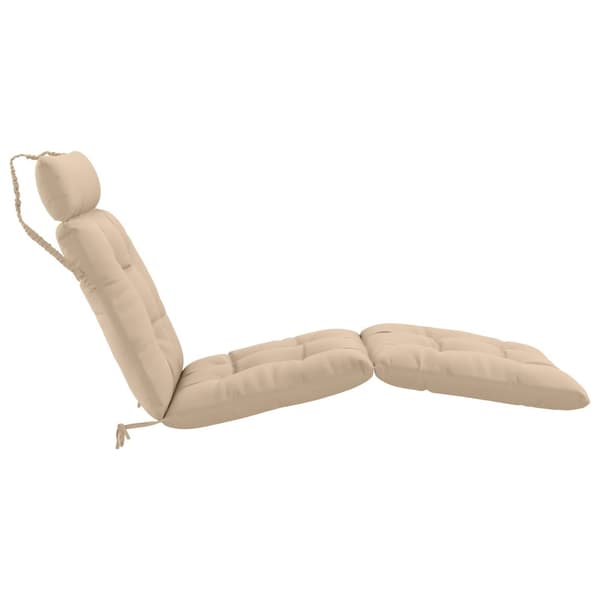 Solstol Kudde VIANEN 100% Polyester Gräddvit 200 x 70 x 8 cm