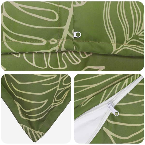 Kuddöverdrag 2 st HOUTEN Bladdesign 40 x 40 cm Polyester
