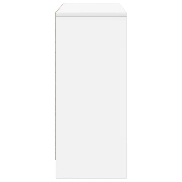Sideboard med låda Vit 88,5 x 27,5 x 63,5 cm