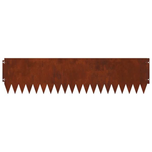Kant för gräsmatta 10 pcs 103 x 25 cm Stål Rostig