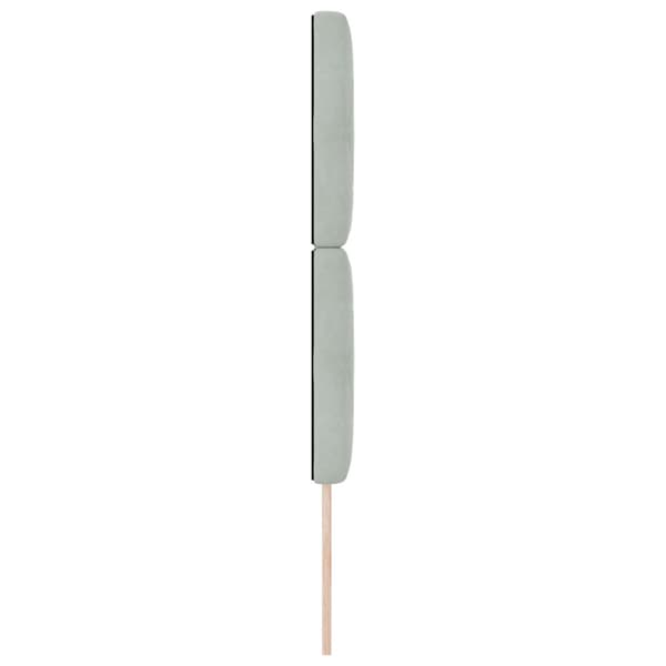 Huvudgavel Ljusgrå 80 cm Sammet