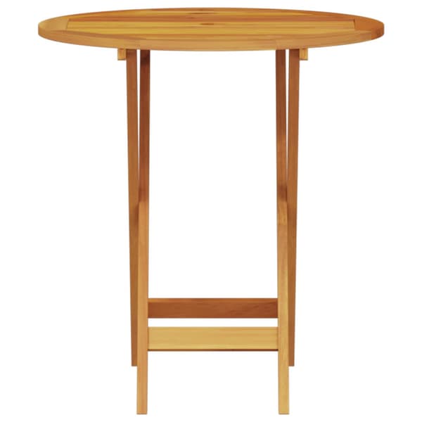 Fällbart bistroset 3 pcs Brun Massivt Akaciaträ