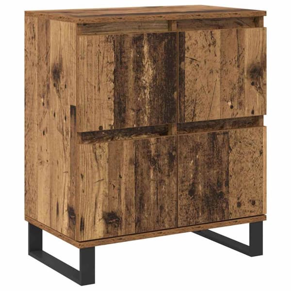 Sideboard 2 pcs Gammalt trä 60 x 35 x 70 cm