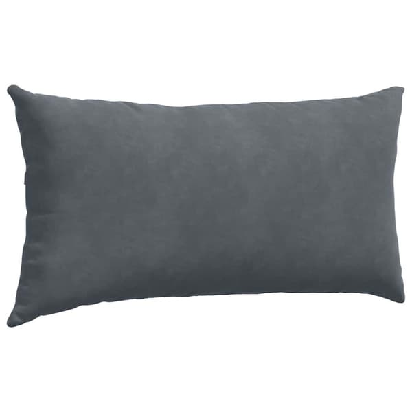 Sofakuddar 2 pcs Mörkgrå 80 x 40 cm Kordread tyg