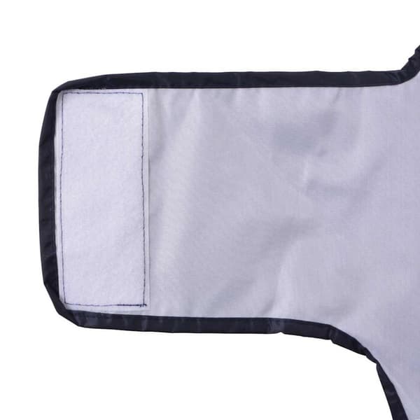 Regnrock för hundar med reflekterande remsor polyester marinblå