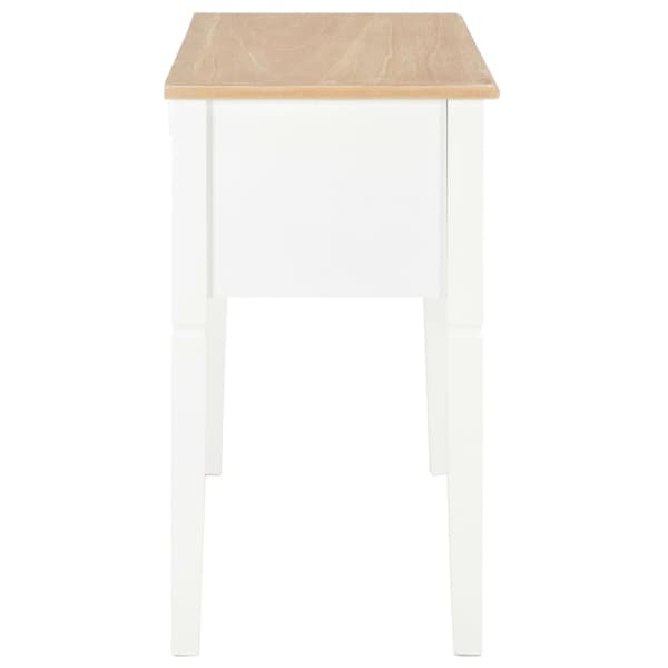 Skrivbord vit 109,5x45x77,5 cm trä
