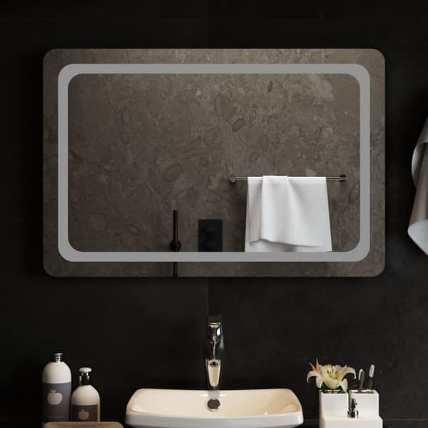 Badrumsspegel LED 90x60 cm