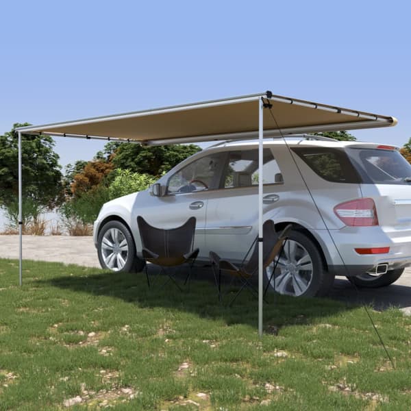 Husvagnsmarkis 3,6x2x2,15 m beige