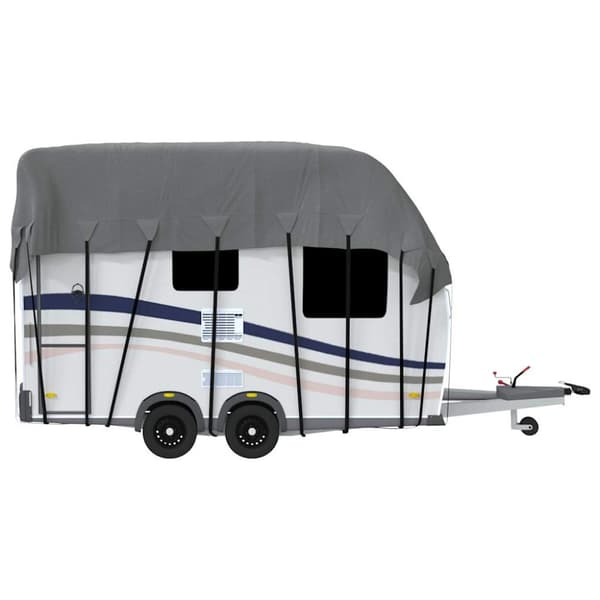 Takskydd för husvagn grå 500x300 cm non-woven tyg