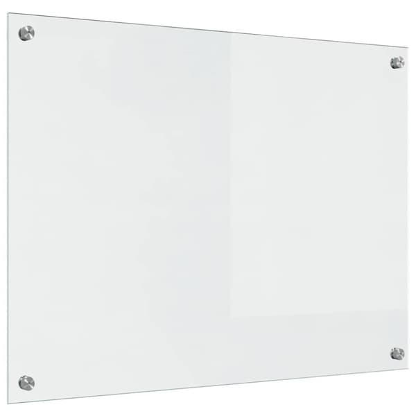 Köksskydd 2 pcs Transparent 80 x 60 cm härdat glas
