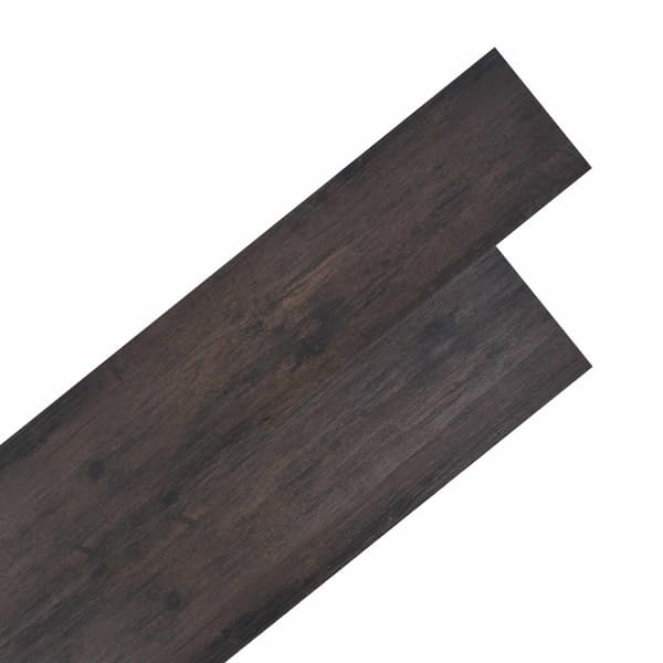Golvplankor 18 pcs Mörkgrå 5,26 m² PVC