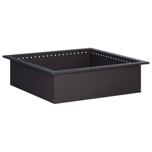 Eldstad ring Svart 90 x 90 x 25 cm Stål